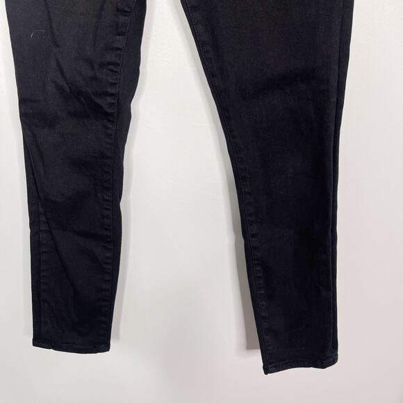 Good American 6 / 28 Black Good Legs Crop Jeans Cotton Stretch Skinny High Rise - Picture 4 of 12